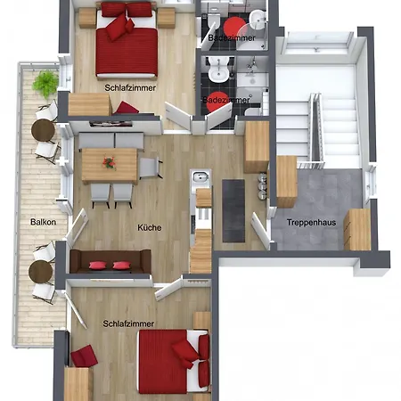 公寓 Haus Marchegg 图克斯